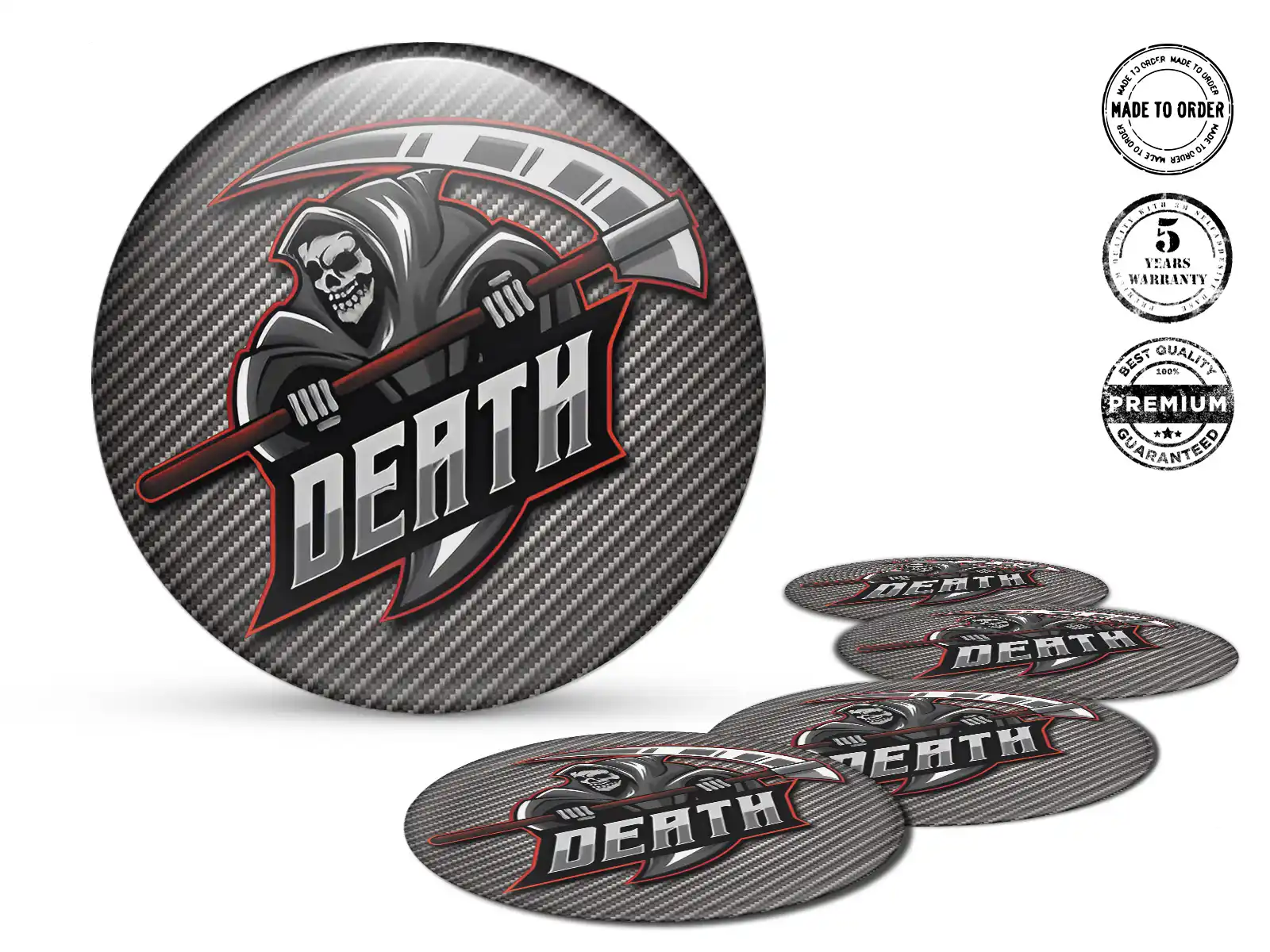 Hub Cap Sticker Style Turbo Flow Surge